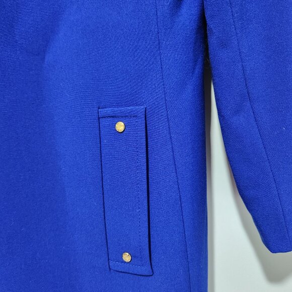 Tahari Arthur S. Levine Royal Blue Long Ponte Classic Jacket Blazer Size 10 - Picture 4 of 6